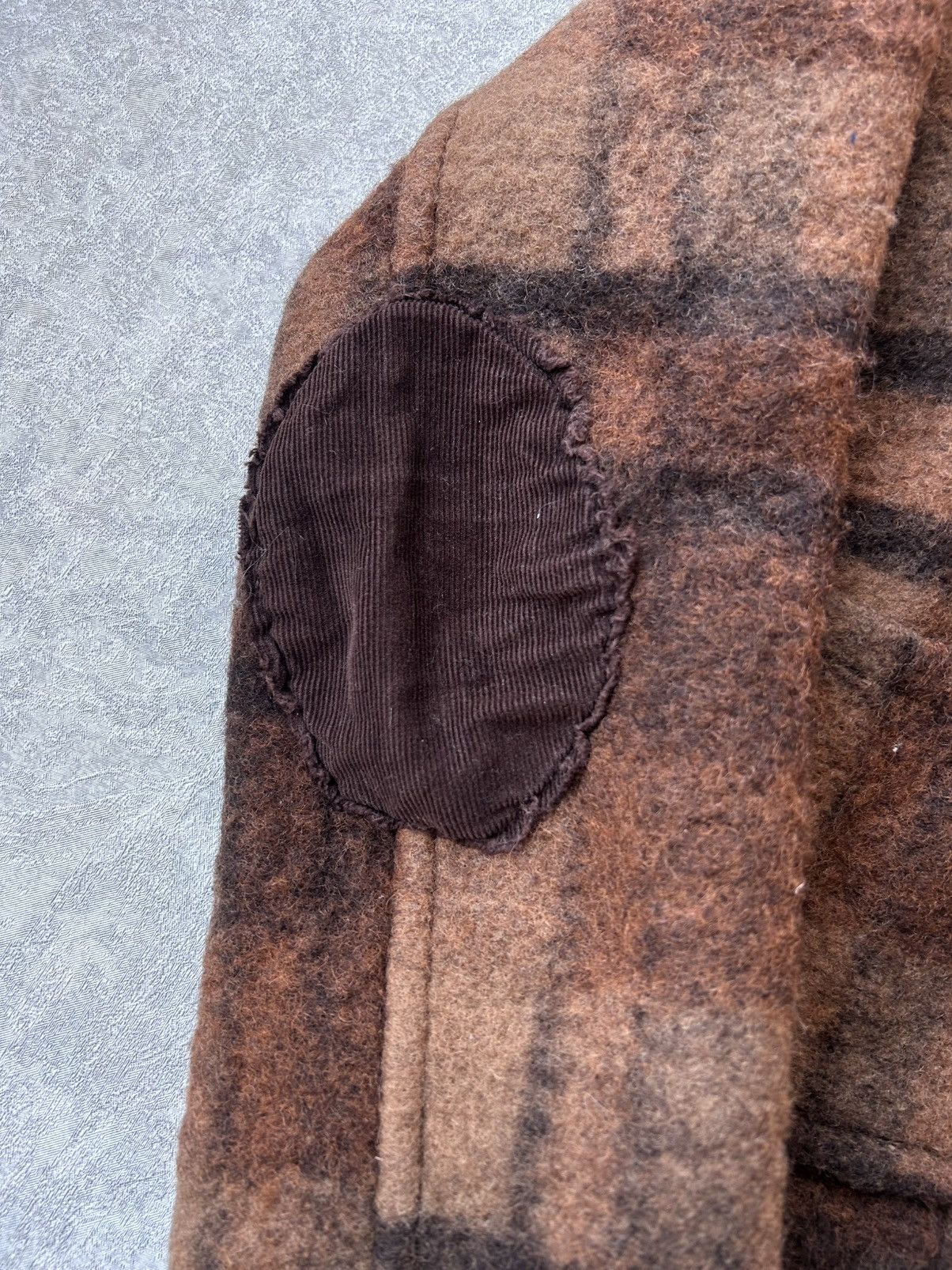 Japanese Brand Vintage Comme des Garcons Style Wool Plaid Cropped Jacket Size XS / US 0-2 / IT 36-38 - 6 Thumbnail