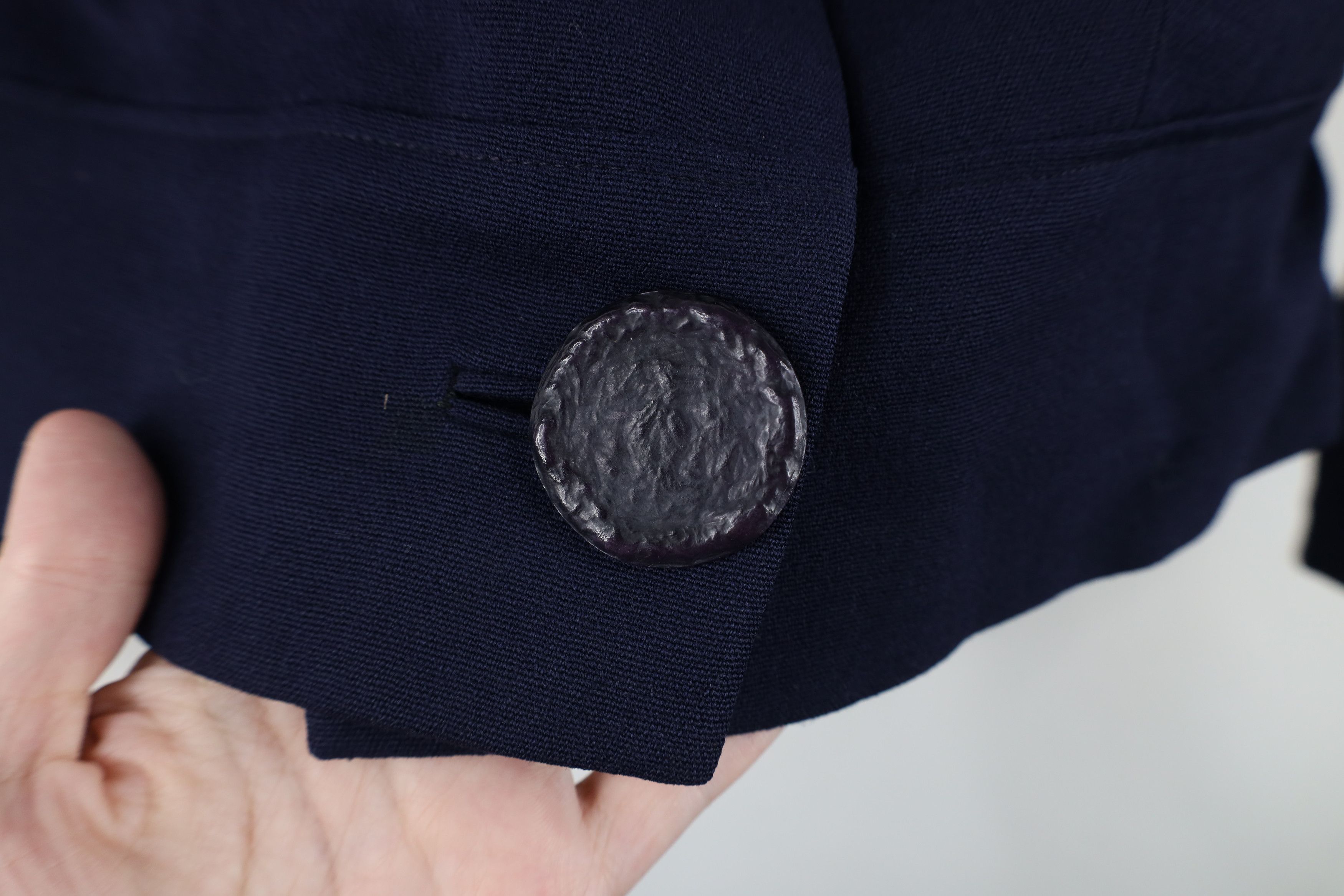 Vintage Vintage 50s Gabardine Collar Penny Lane Blazer Jacket USA Size S / US 4 / IT 40 - 4 Thumbnail