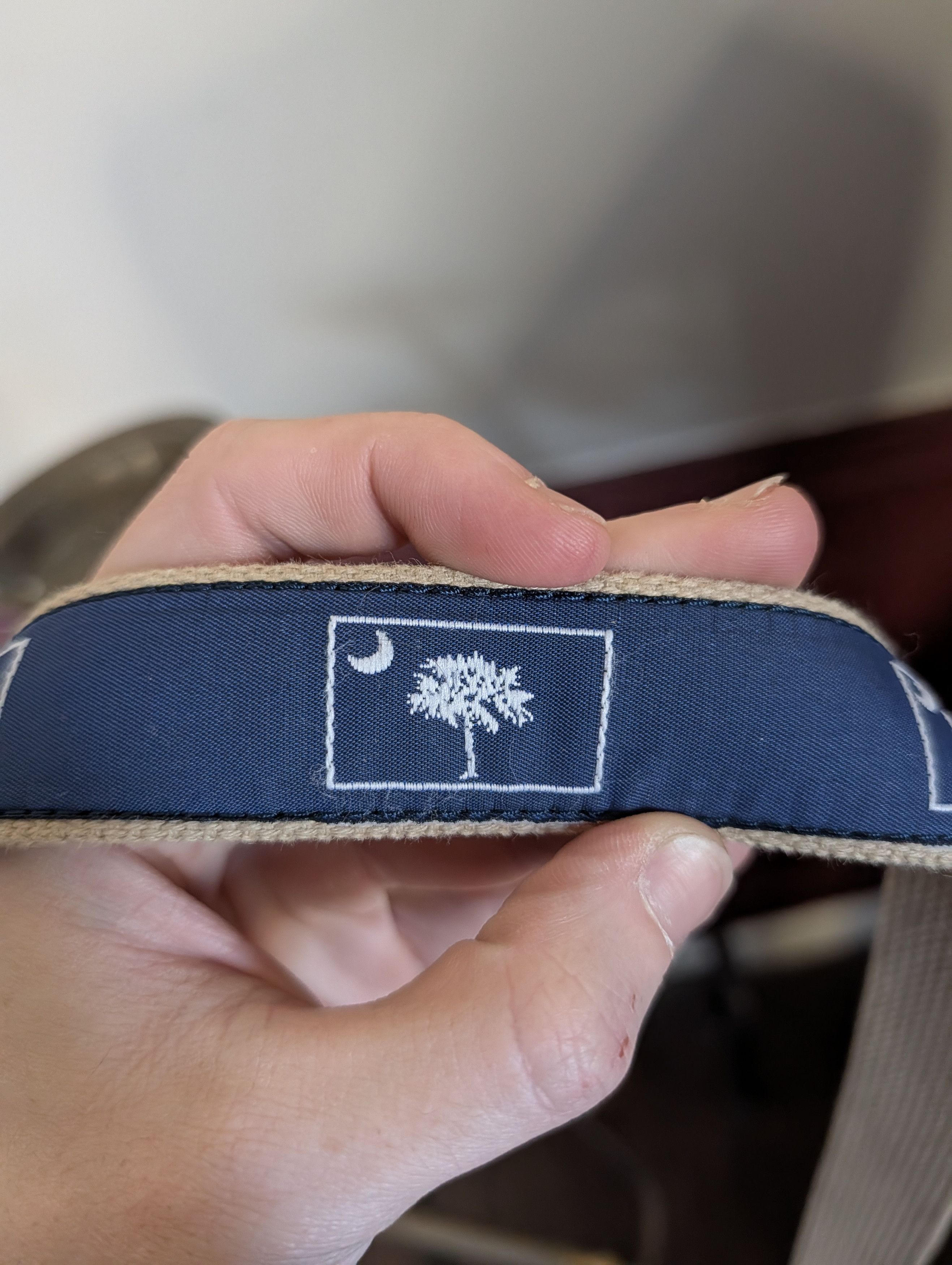 Leather Leather Man woven handmade Tree Moon MoUSA belt 40 Size 40 - 3 Thumbnail