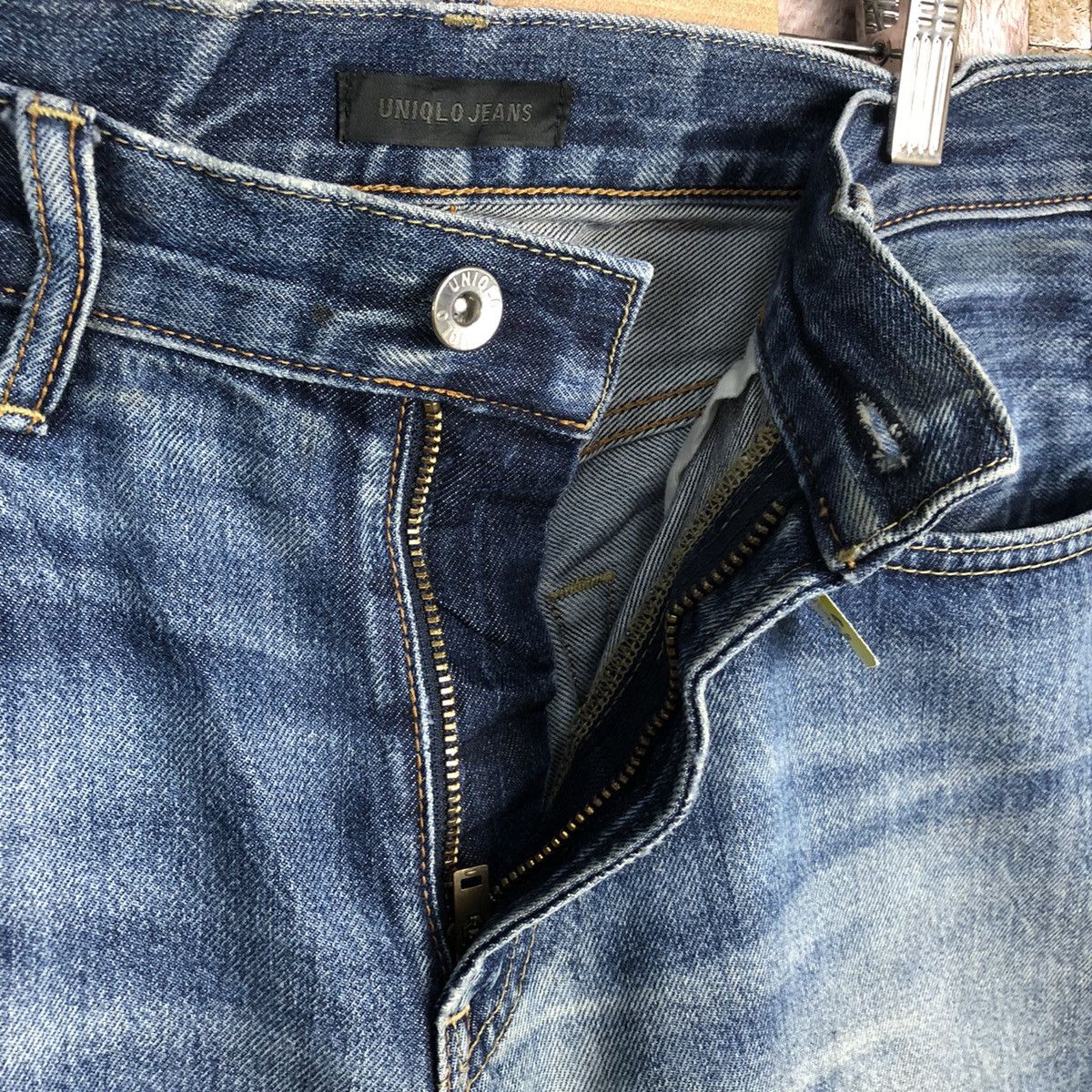 Uniqlo Uniqlo vintage Jeans faded Blue Denim Pants #7578 Size US 32 / EU 48 - 12 Thumbnail