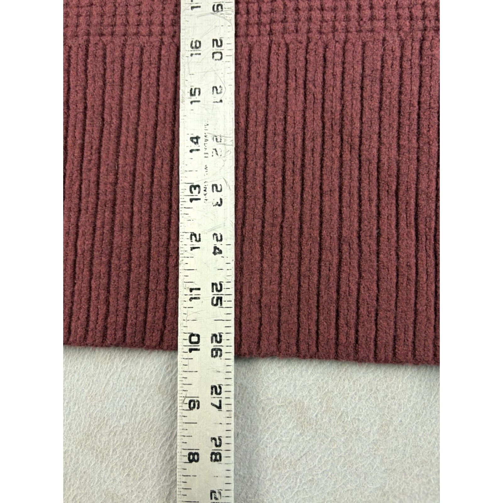 Vintage LL Bean Sweater Women’s XL Wind Red Supersoft Waffle Crewneck Knit Cotton Pullover Long Sleeve Logo Classic Size XL / US 12-14 / IT 48-50 - 8 Thumbnail