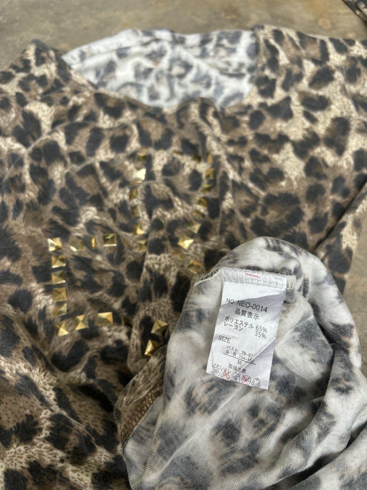 If Six Was Nine × Japanese Brand × Le Grande Bleu (L.G.B.) Y2k Galstar Leopard Ifsixwasnine Lgb Punk Style Longsleeve Size ONE SIZE - 7 Thumbnail