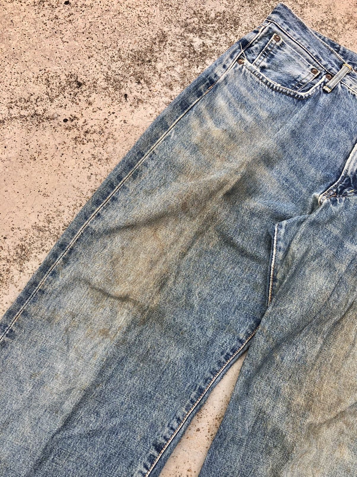 Edwin WIDE LEG⚡️⚡️VINTAGE SELVEDGE RUSTY DENIM Size US 34 / EU 50 - 3 Thumbnail
