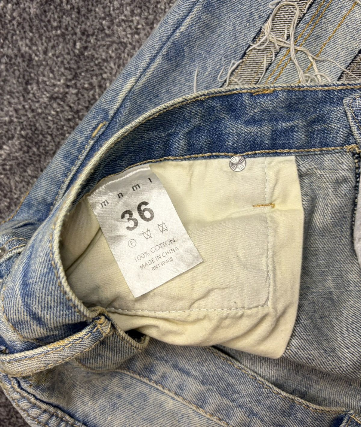 MNML Mnml Distressed Blue Jeans Size 36 Size US 36 / EU 52 - 5 Thumbnail