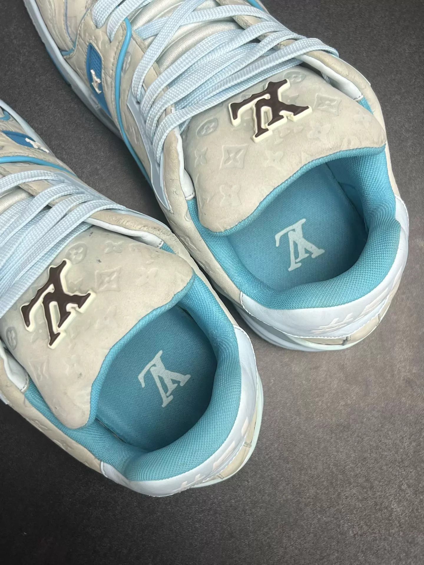 Louis Vuitton LV TRAINER Tyler Blue UK7.5/41.5 Size US 8.5 / EU 41-42 - 4 Thumbnail