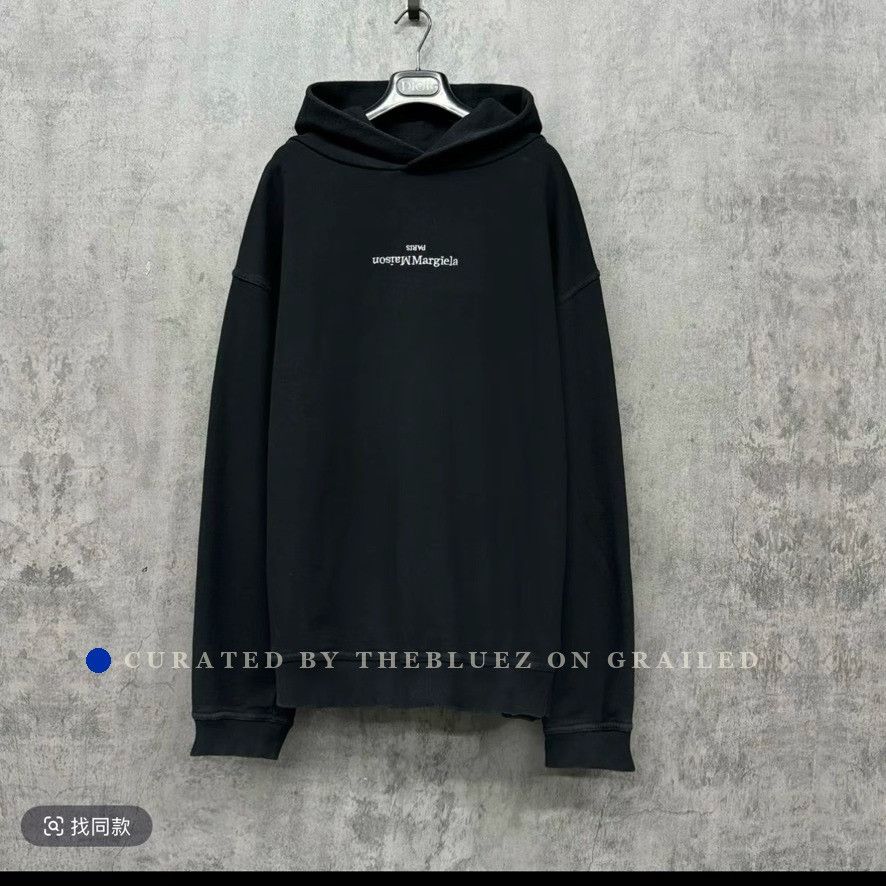 Maison Margiela Maison Margiela Numbers Logo Embroidered Hoodie