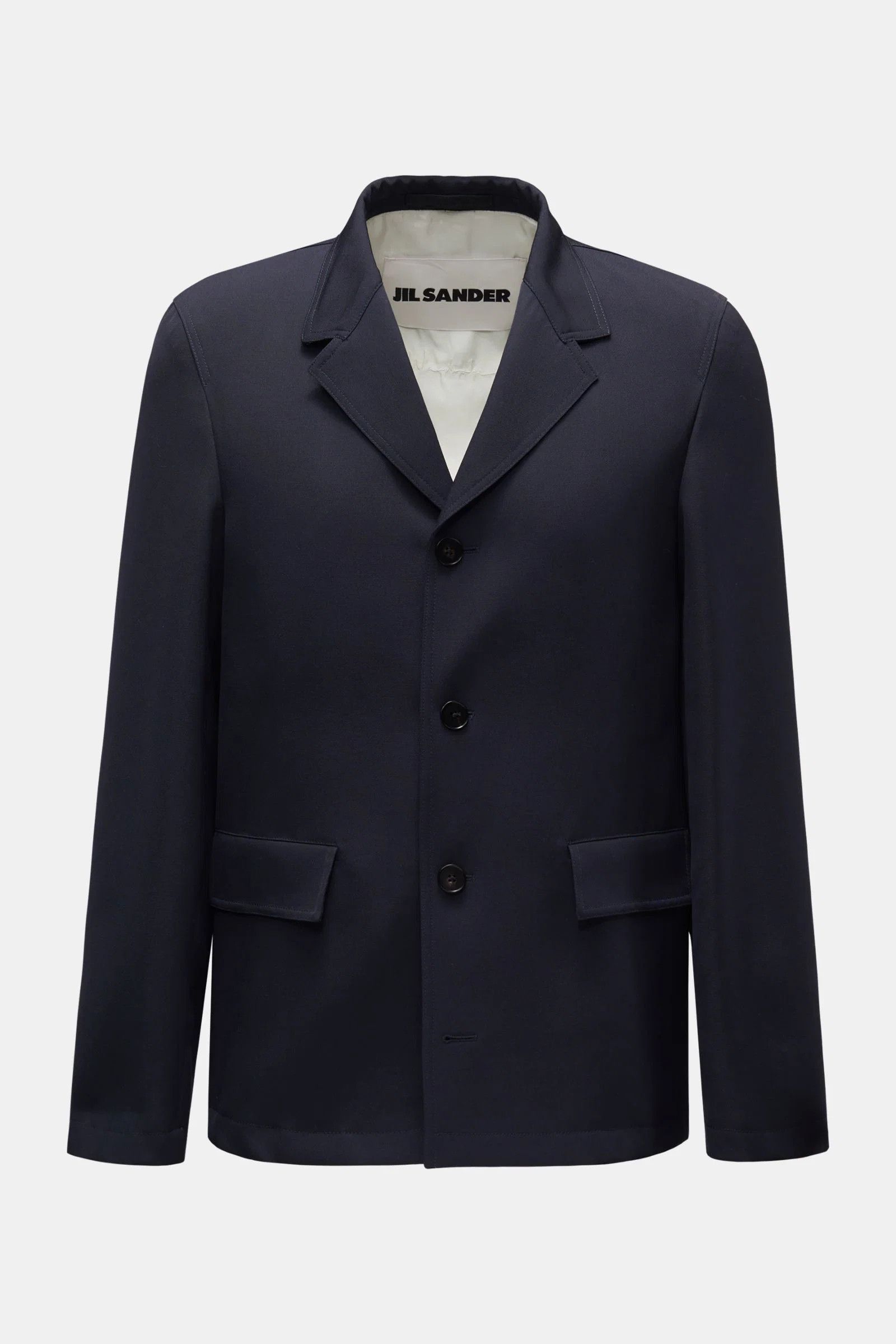 Jil Sander o1loc1c0426 Wool Twill Jacket in Dark Blue Size US XL / EU 56 / 4 - 1 Thumbnail