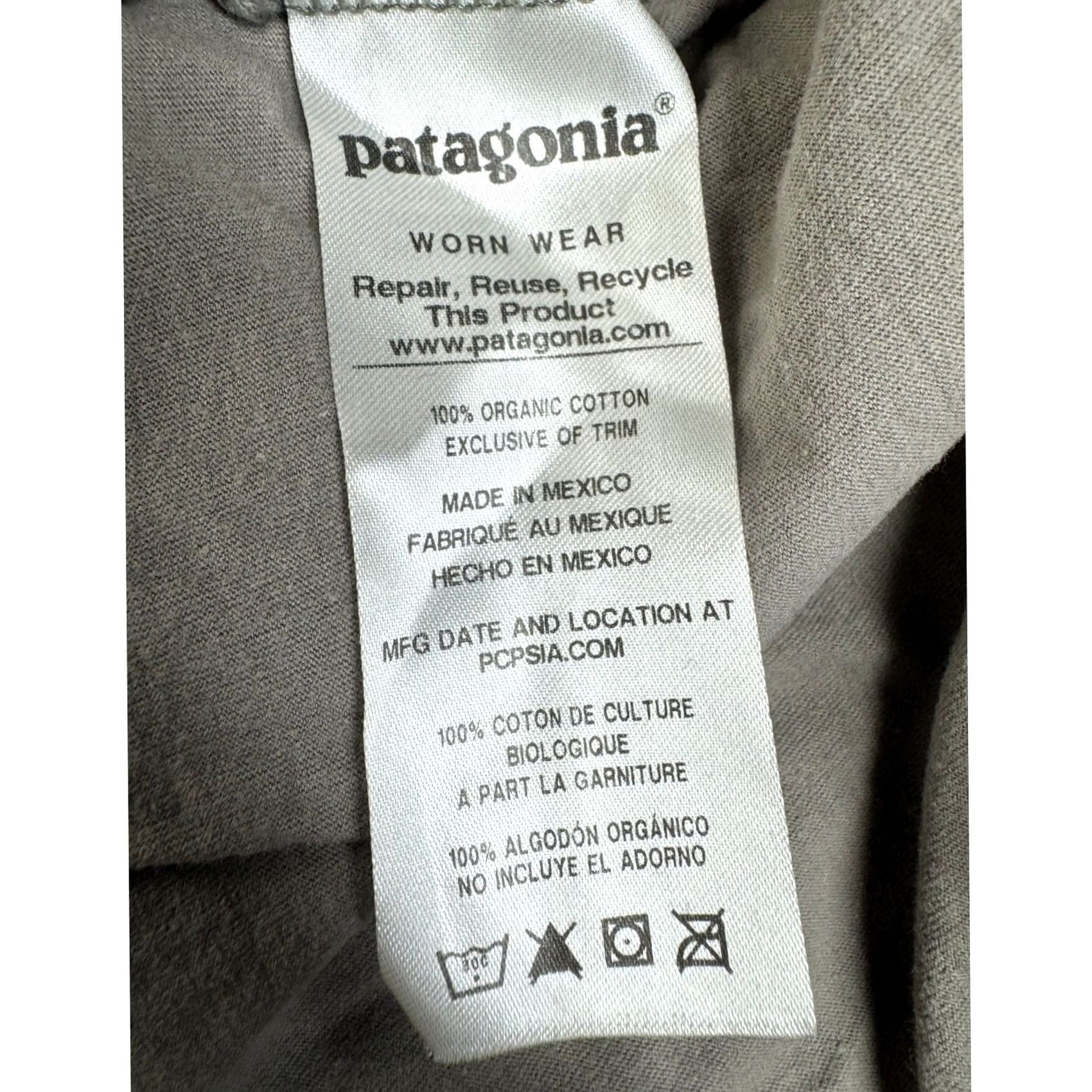 Patagonia Patagonia Womens T-Shirt Organic Cotton Logo Grey Short Sleeve Medium Size M / US 6-8 / IT 42-44 - 4 Thumbnail