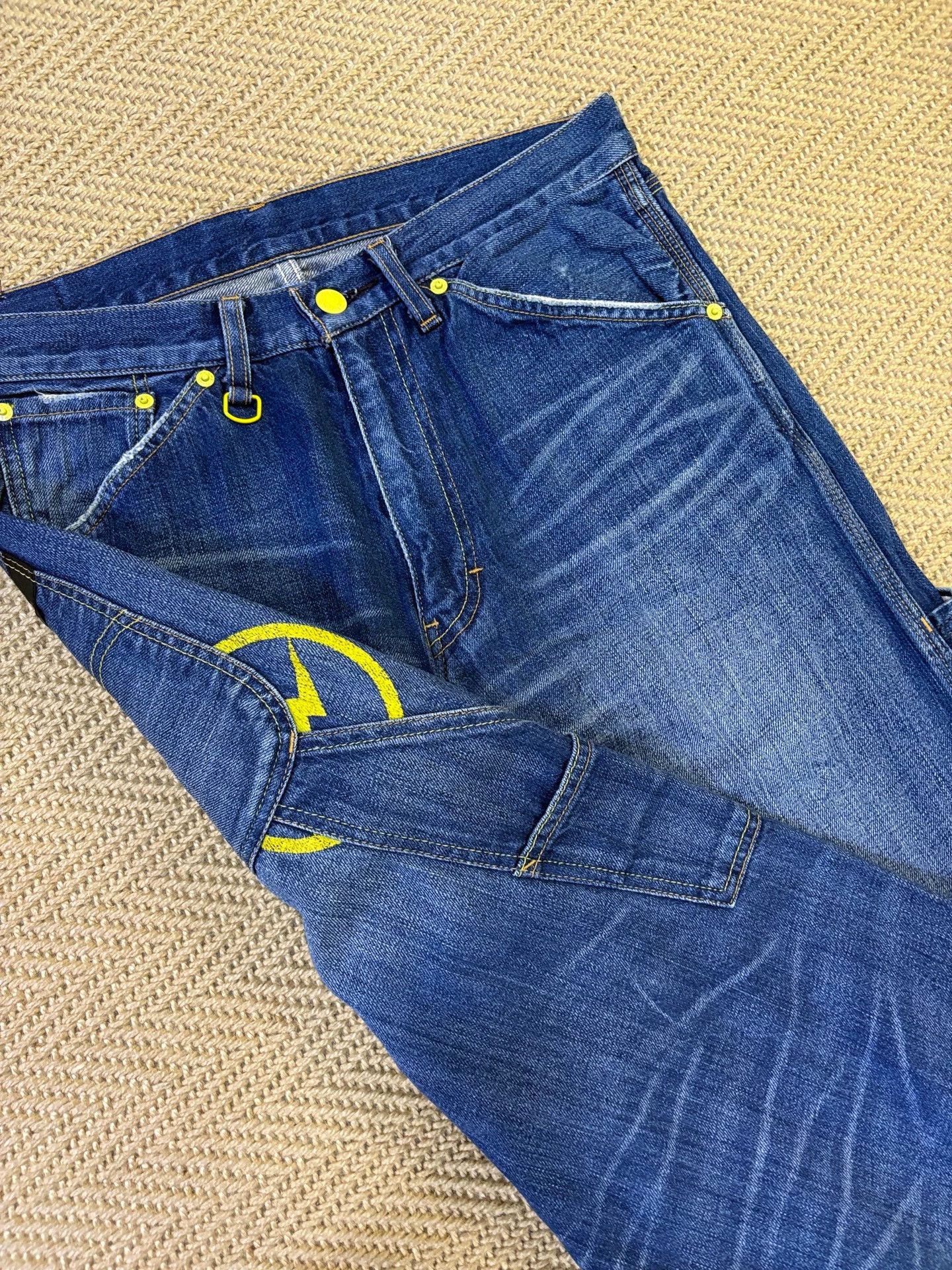 Levi's Levis Fenom Y Flash Washed Straight Work Jeans W32 Size US 32 / EU 48 - 7 Thumbnail