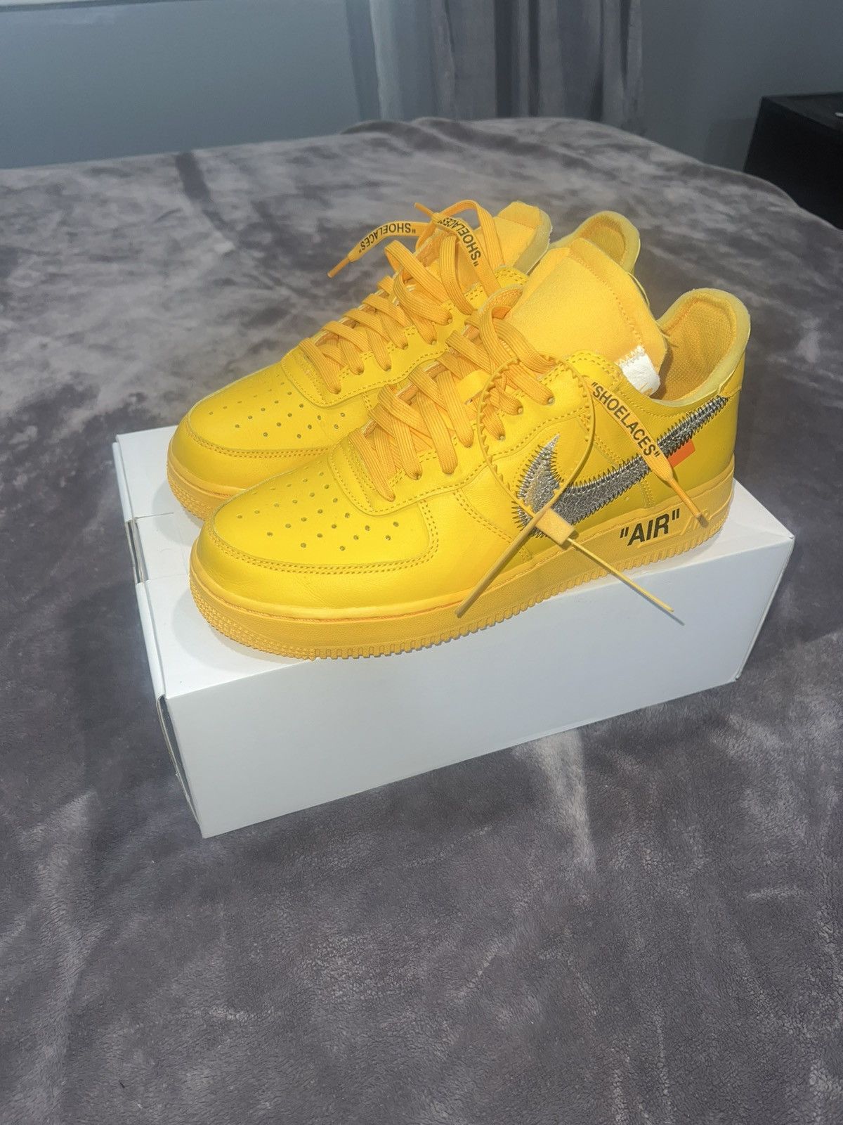 Nike × Off-White Nike Air Force 1 Low x Off-White “Lemonade” Size US 8.5 / EU 41-42 - 1 Thumbnail