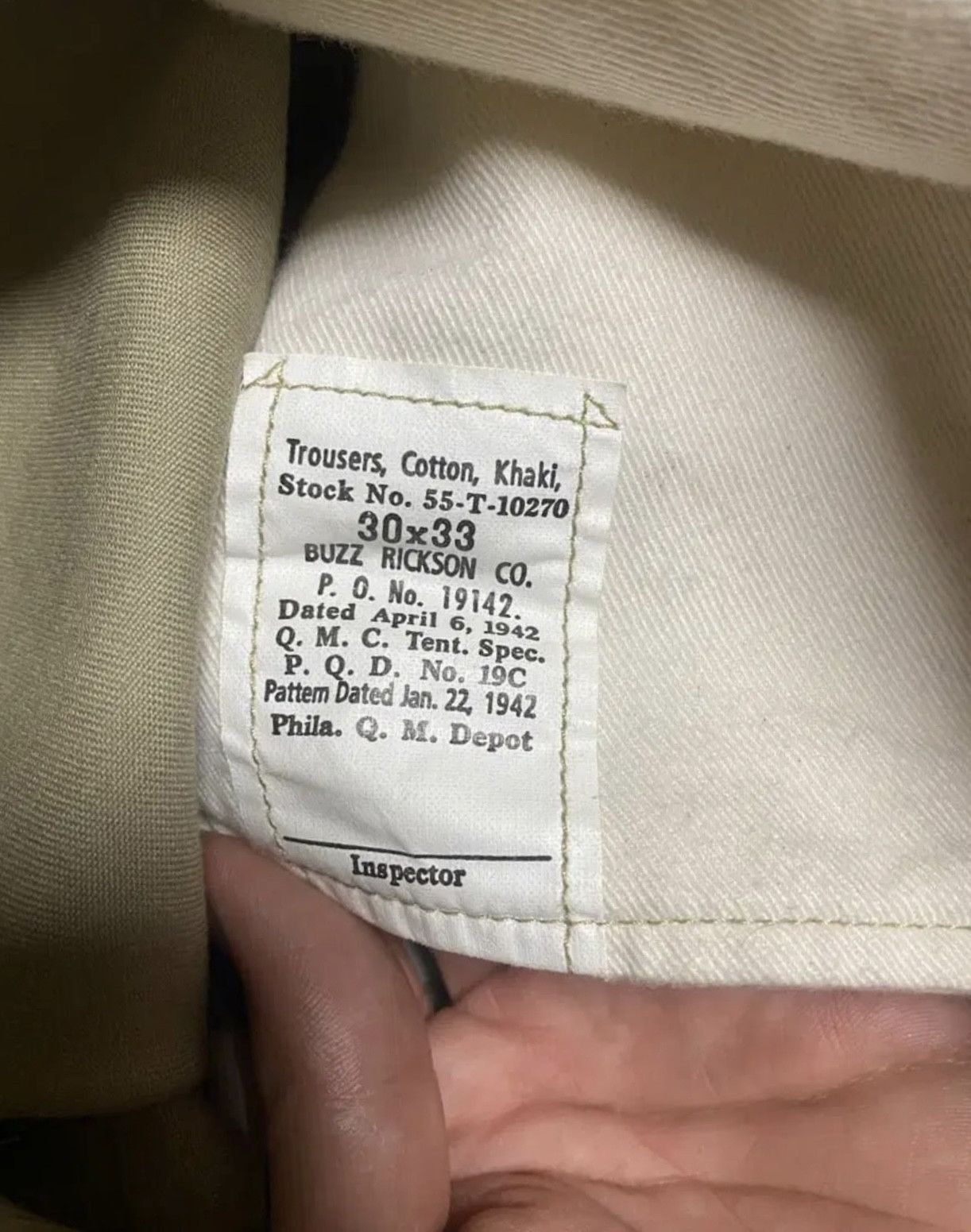 Buzz Rickson's Buzz Rickson's 1942 Chino Pants Size US 30 / EU 46 - 4 Thumbnail