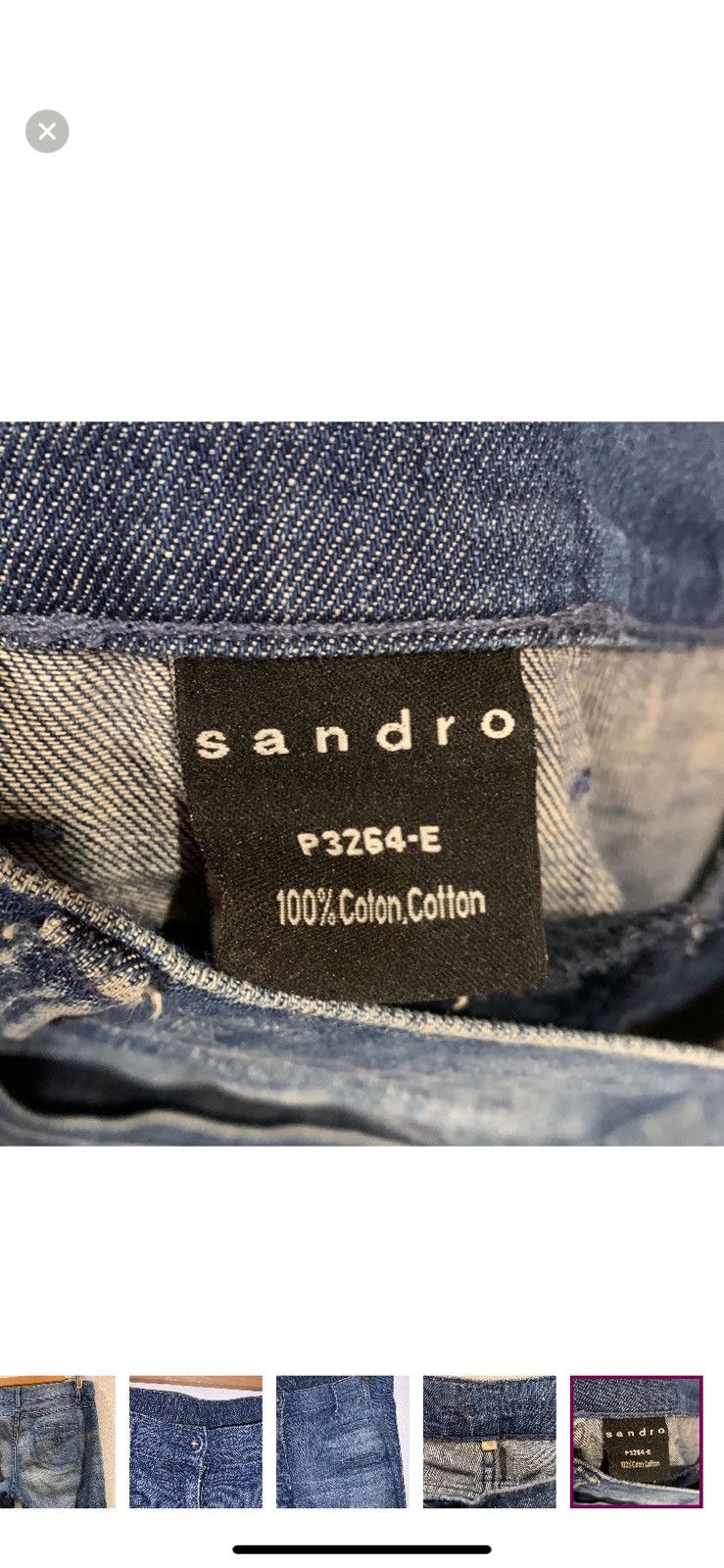 Sandro SANDRO PARIS WIDE LEG FLAIR JEANS SIZE 38 Size 38" / US 16 / IT 52 - 7 Thumbnail