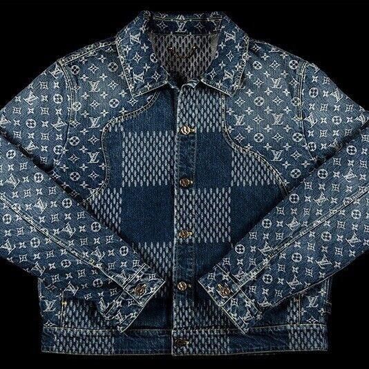 Louis Vuitton Louis Vuitton Nigo Giant Damier Waves Monogram Denim Jacket Size US M / EU 48-50 / 2 - 1 Thumbnail
