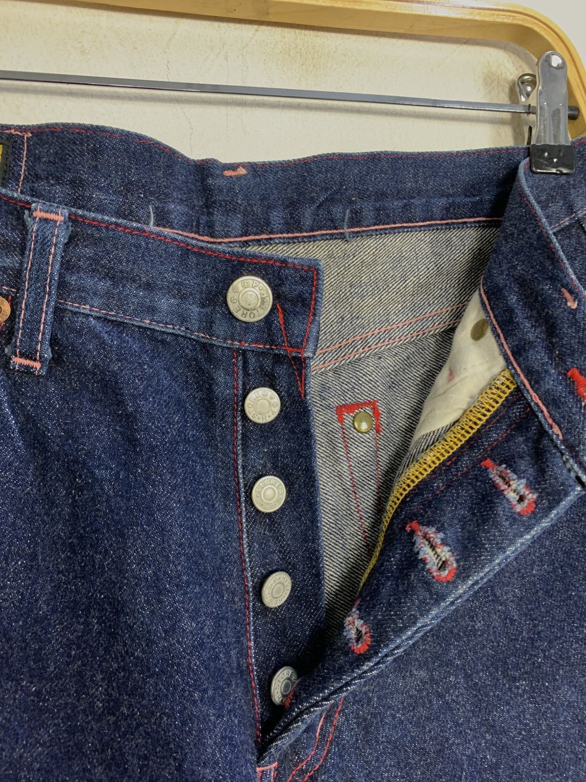 Japanese Brand Rare Selvedge Denim Pig Hip Store Dark Indigo Jeans Size US 29 - 6 Thumbnail