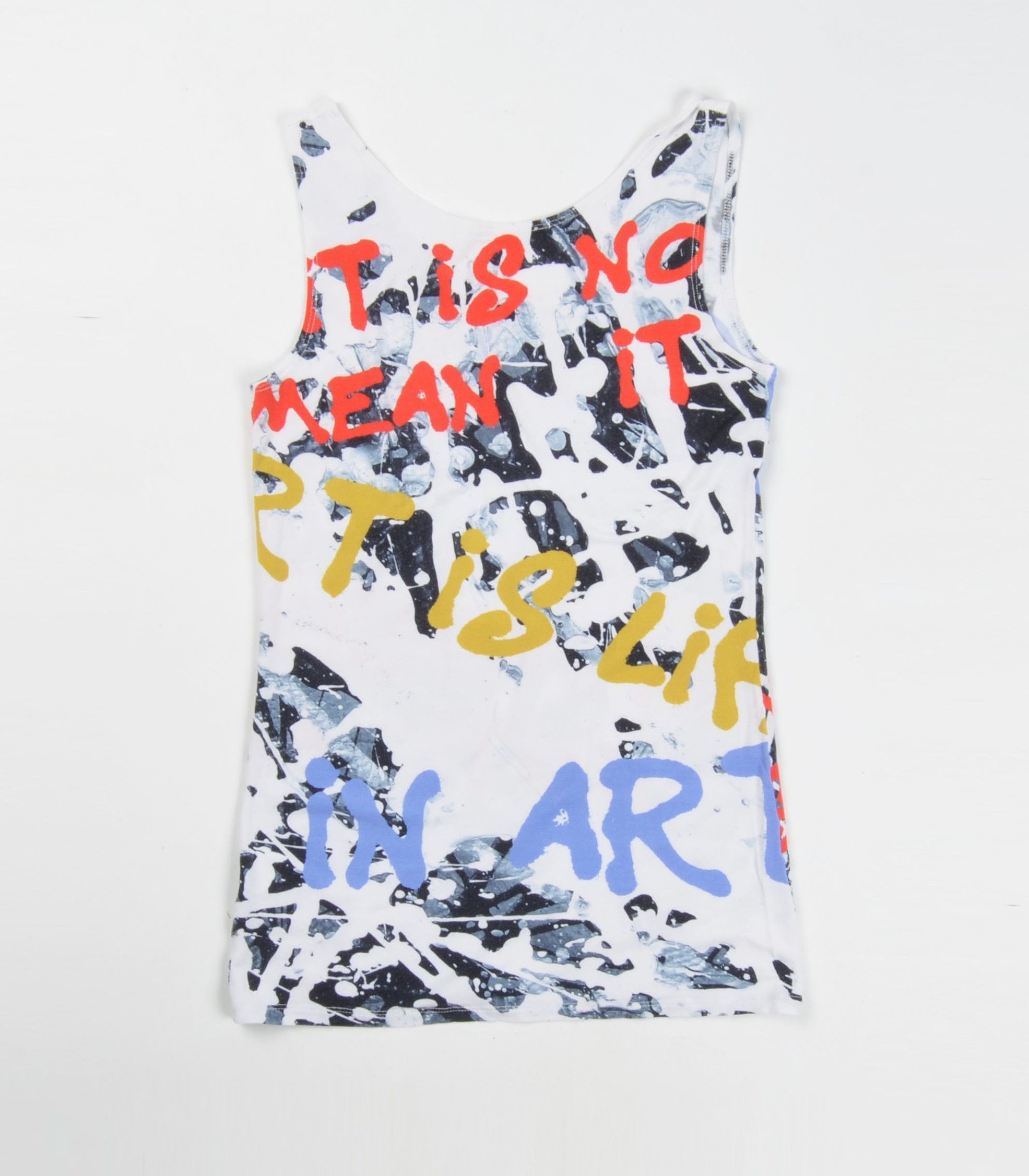 Sarah Pacini Sarah Pacini Y2K Avant Garde Multicolor Tank Top Size S / US 4 / IT 40 - 8 Thumbnail