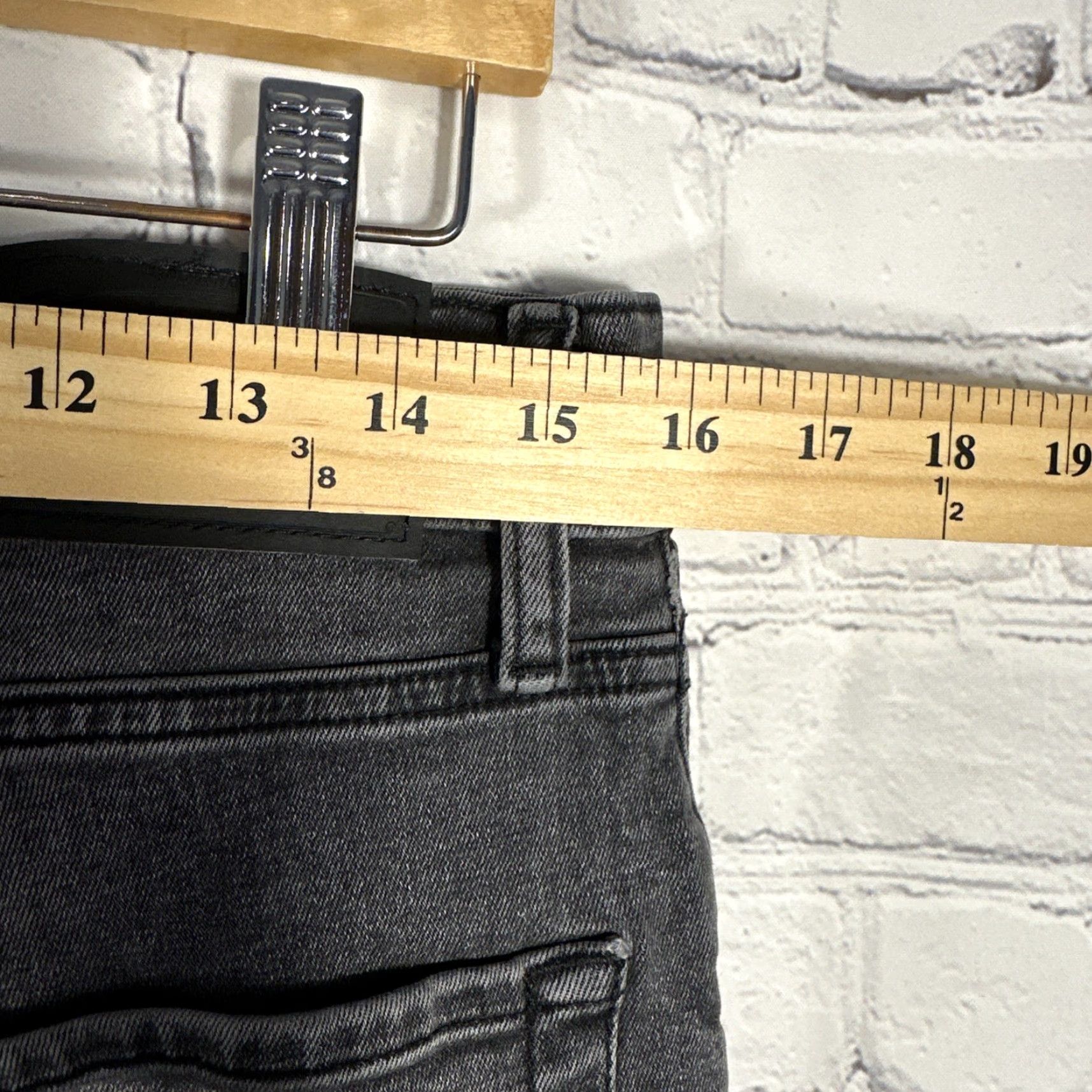 Lucky Brand Lucky Brand 223 Straight Jeans Mens W32 L32 Gray Denim 5-Pocket Stretch Slim Regular Casual Pants Size US 32 / EU 48 - 3 Thumbnail