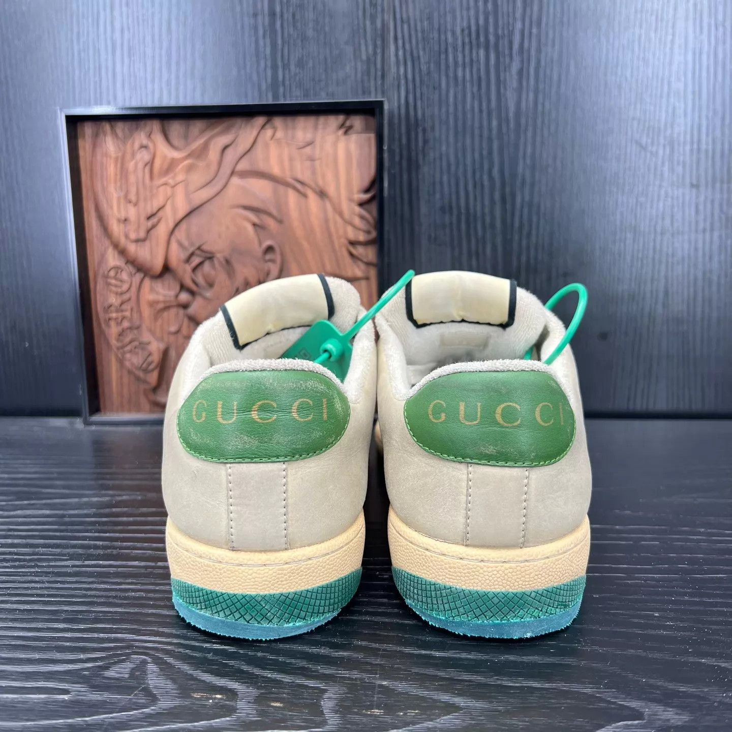 Gucci Gucci Rhyton Sneaker Gray Green 38.5 with box Size US 8 / IT 38 - 6 Thumbnail