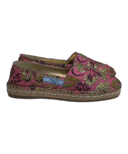 Prada PRADA Floral Design Espadrilles Pink 36 Size US 6 / IT 36 - 4 Thumbnail