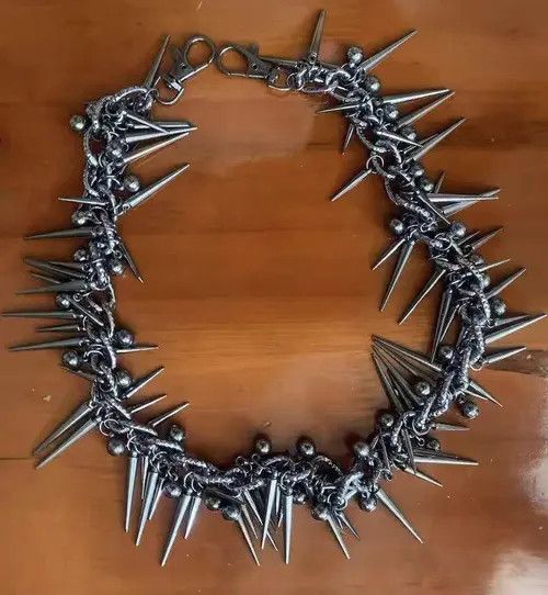 Jewelry Retro streetwear punk rivet spike pants pocket chain Size ONE SIZE - 2 Thumbnail