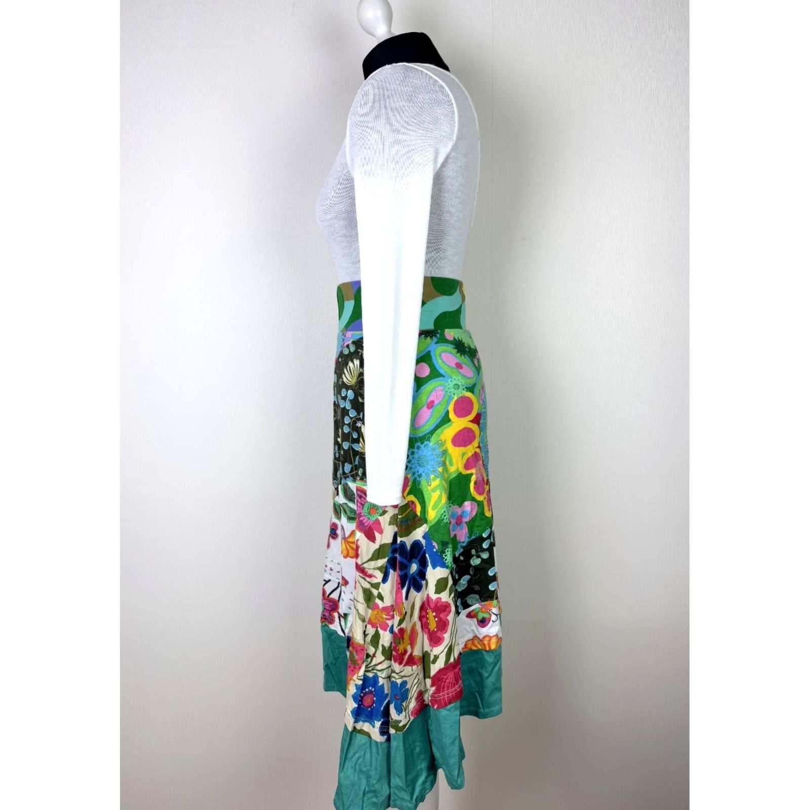 Desigual Desigual Skirt XL Womens Midi Multicoloured Pattern Skirt Size 40" / US 18 - 3 Thumbnail