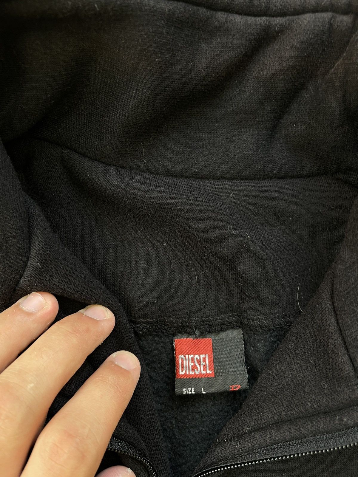Other Vintage Diesel Zip Sweatshirt Y2k Size US L / EU 52-54 / 3 - 3 Thumbnail