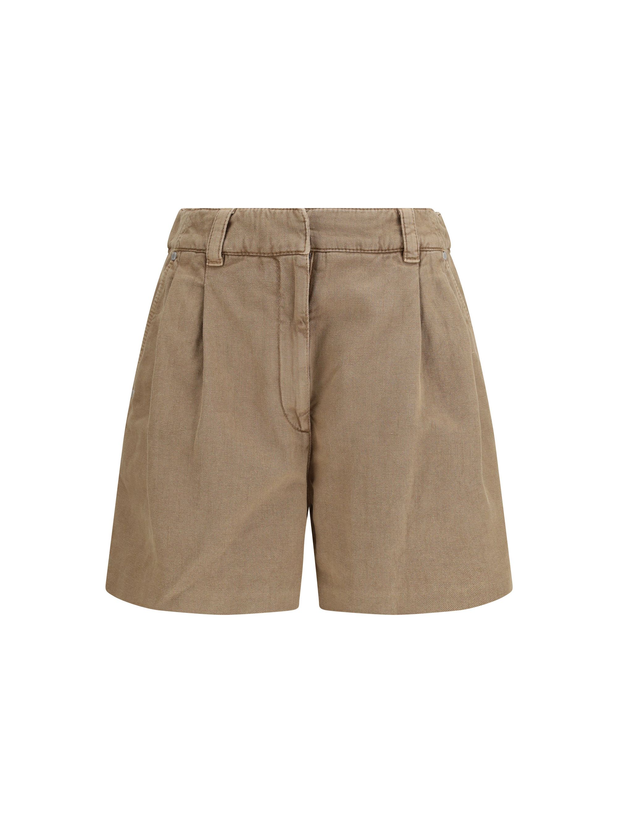 Brunello Cucinelli Linen Shorts Size 30" / US 8 / IT 44 - 1 Thumbnail