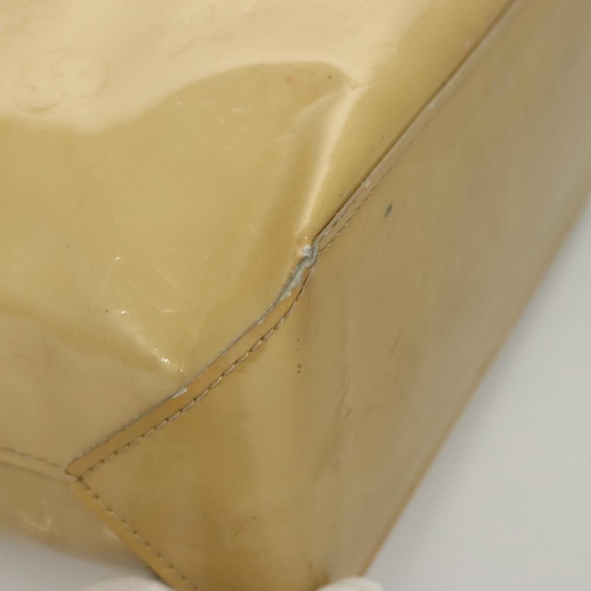 Louis Vuitton LOUIS VUITTON Monogram Vernis Reade PM Hand Bag Beige M91334 Size ONE SIZE - 8 Thumbnail