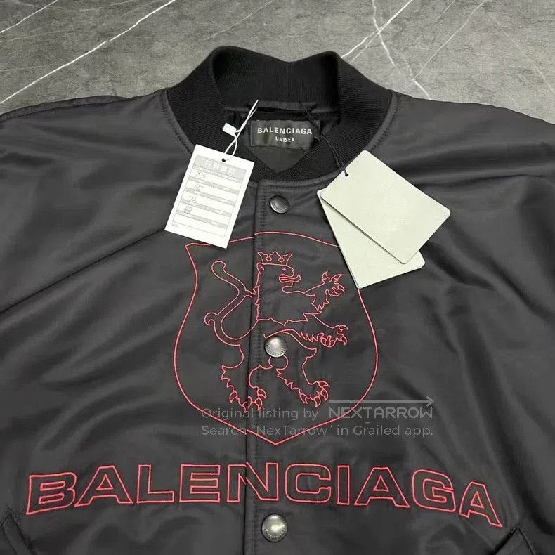 Balenciaga Balenciaga Lion head embroidery flight jacket bomber Size US XS / EU 42 / 0 - 4 Thumbnail