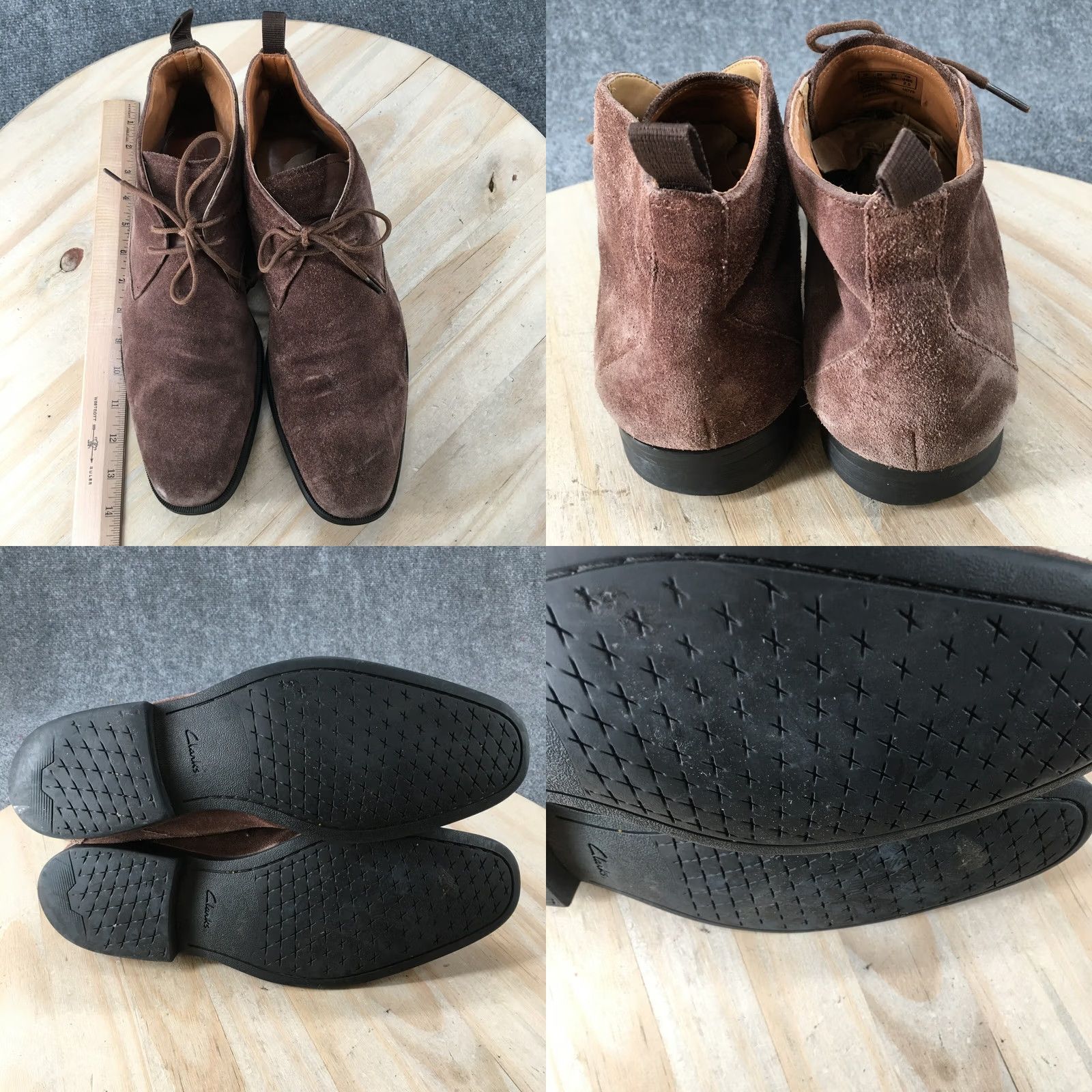 Clarks Clarks Artisan Boot Mens 11.5 M Chukka Casual Brown Suede Leather Ankle 15775 Size US 12 / EU 45 - 8 Thumbnail