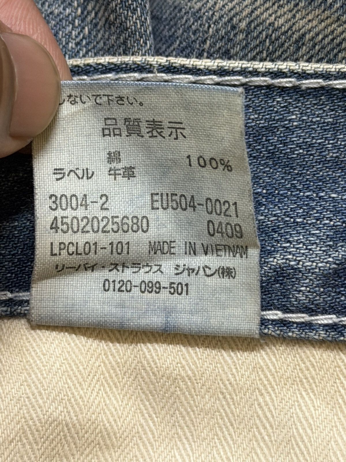 Levi's Vintage Y2K Levis 504 Faded Wash Whisker Distressed Straight Size US 30 / EU 46 - 10 Thumbnail