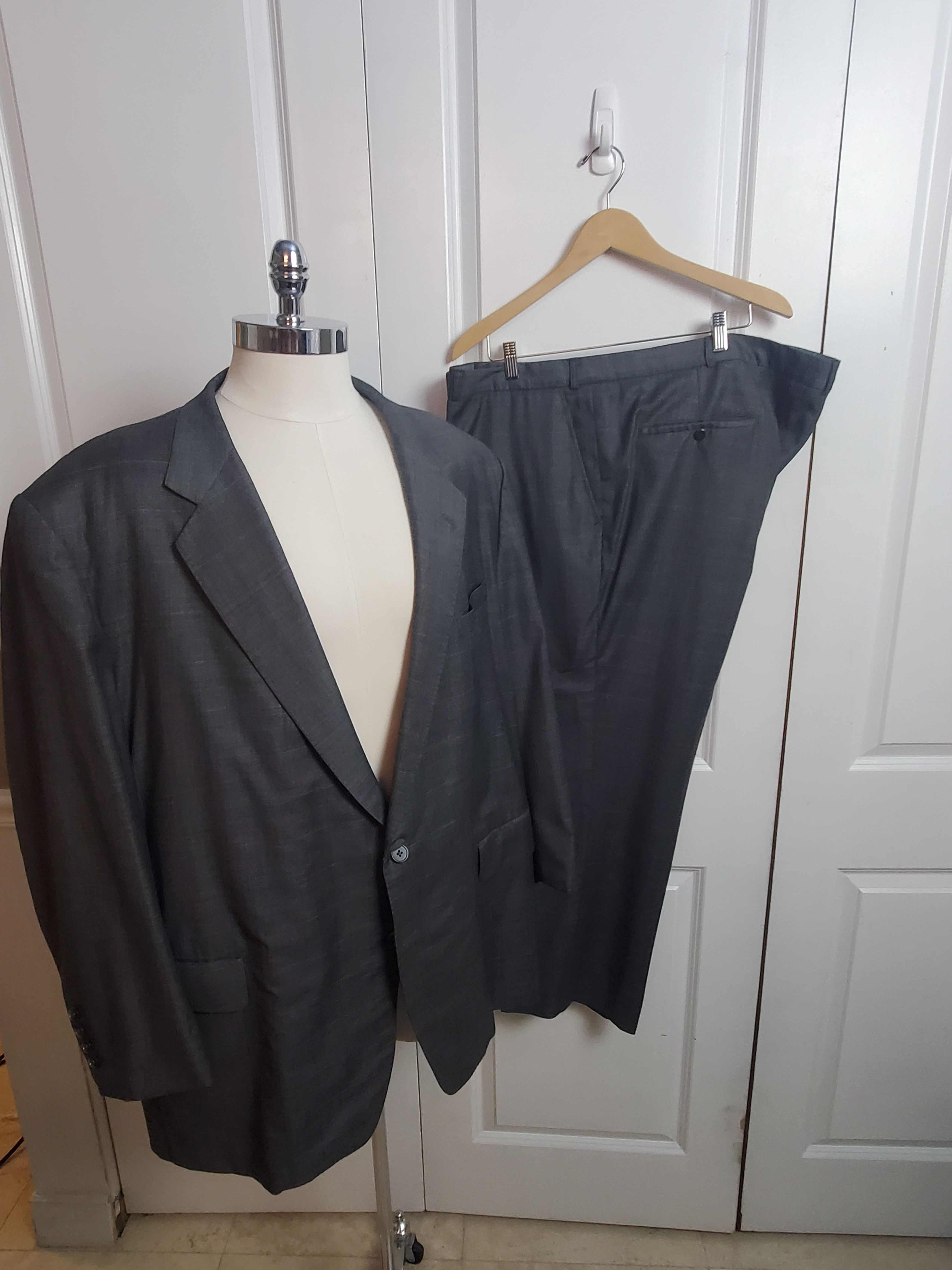 Ermenegildo Zegna Ermenegildo Zegna Trofeo Suit Wool Luxury Men USA 50 - 52R Size 50R - 1 Thumbnail