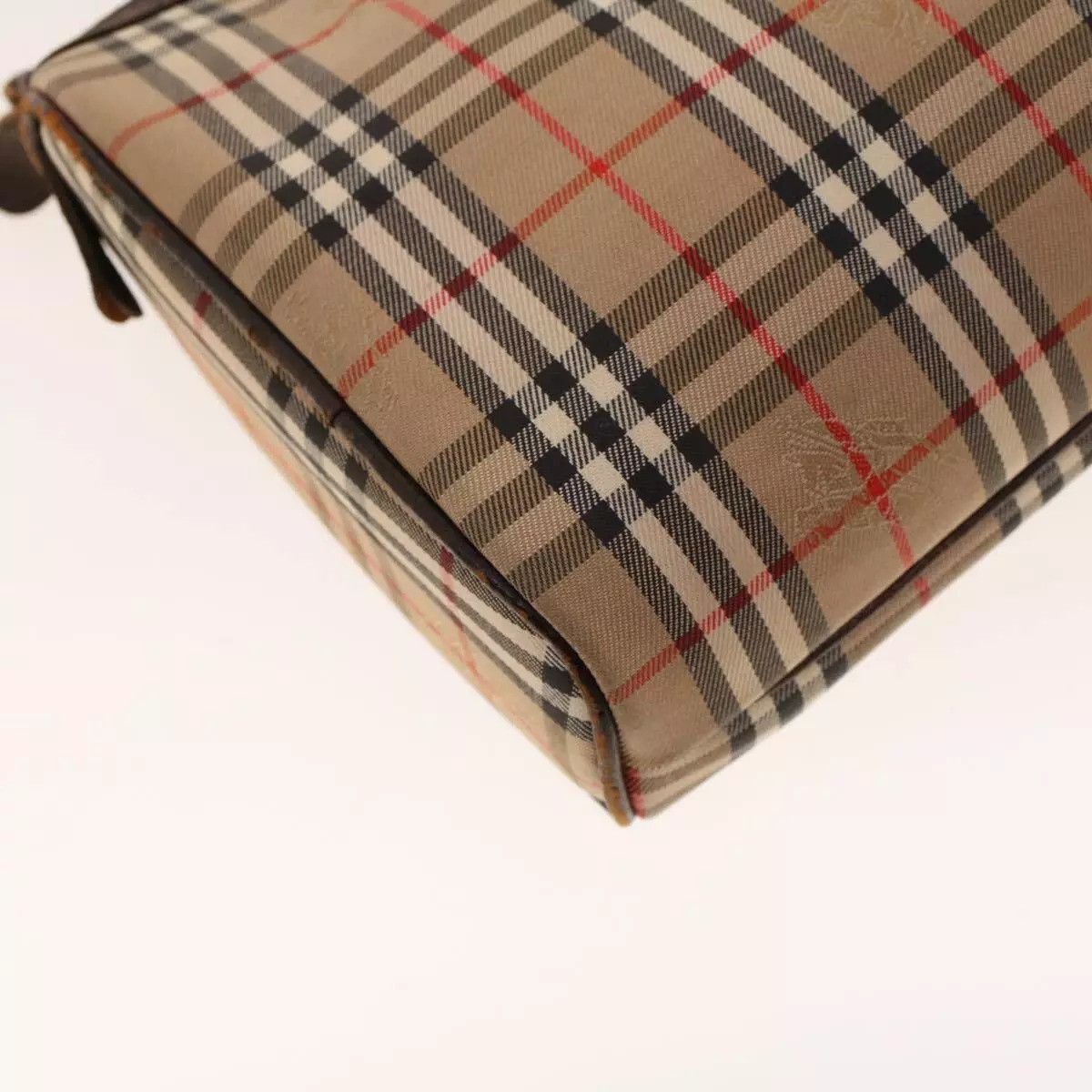 Burberry Burberrys Nova Check Clutch Bag Nylon Beige Auth Size ONE SIZE - 3 Thumbnail