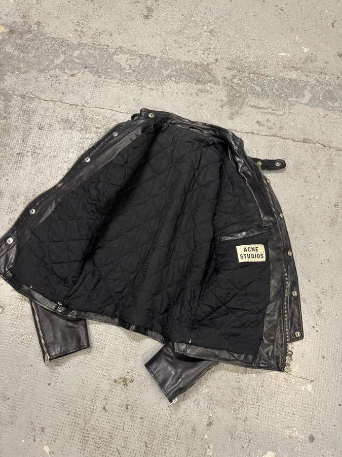Acne Studios AW2011 Acne Studios Padded Multi Zips Biker Calf Leather Jacket Size US S / EU 44-46 / 1 - 6 Thumbnail