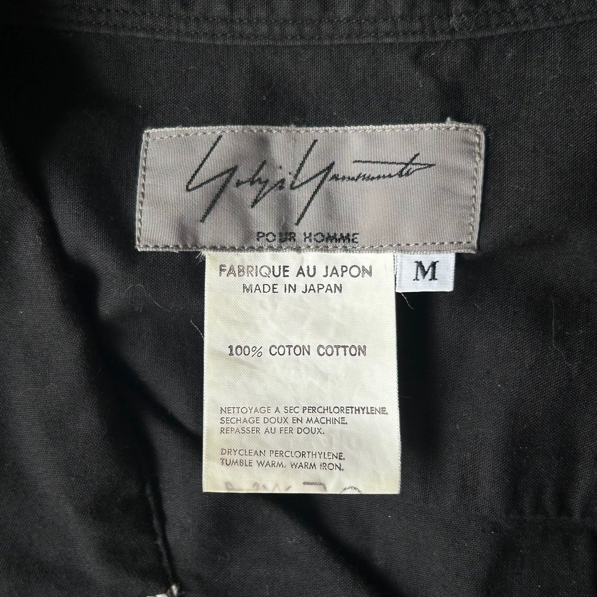 Yohji Yamamoto Yohji Yamamoto 92SS Topstitch Cuban Collar Shirt Size US M / EU 48-50 / 2 - 7 Thumbnail