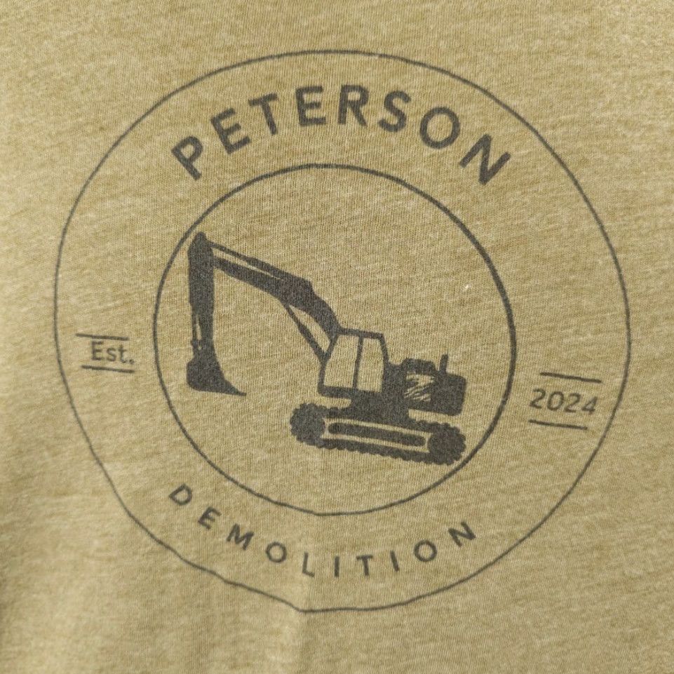 Next Level Next Level Excavator T Shirt Mens Large Green Construction Demolition / Cotton Blend / Crew Neck / Short Sleeve Size US L / EU 52-54 / 3 - 3 Thumbnail