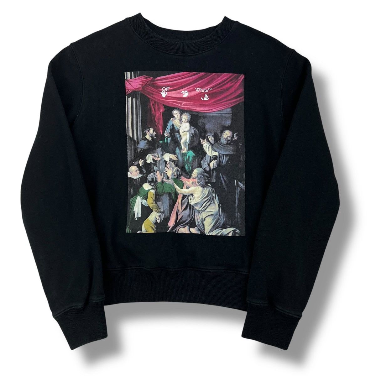 Off-White Off-White Caravaggio Painting Black Sweatshirt Size US S / EU 44-46 / 1 - 2 Thumbnail