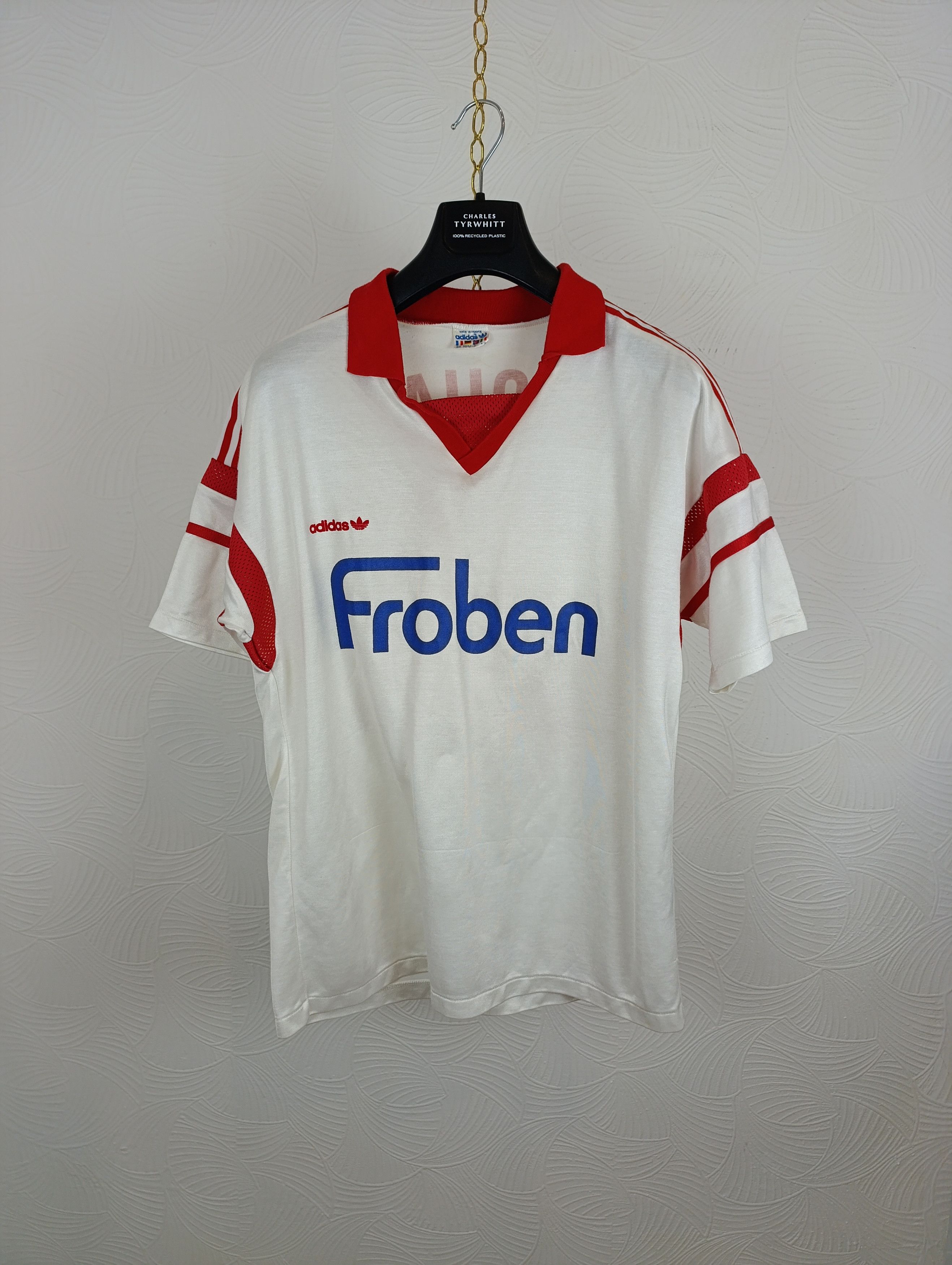 Adidas ADIDAS VENTEX VINTAGE NEUCHATEL WHITE 1988/1990 SHIRT #14 Size US L / EU 52-54 / 3 - 1 Thumbnail