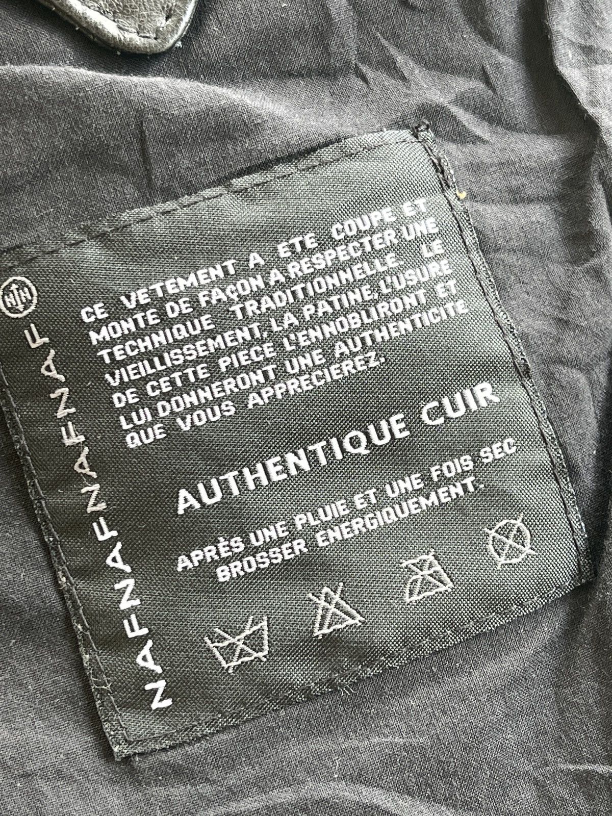 Japanese Brand Vintage Naf Naf Cuir Leather Jacket Size S / US 4 / IT 40 - 15 Thumbnail