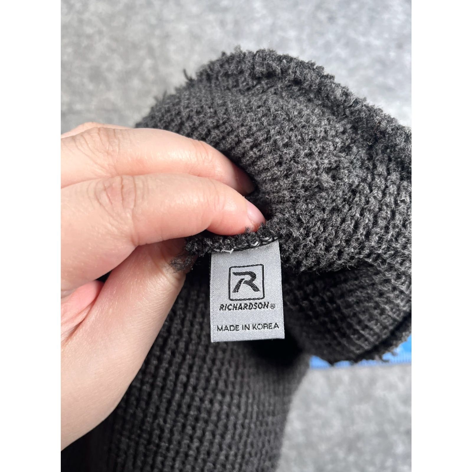 Vintage Richardson Beanie Mens One Size Gray Cuffed Elevate Logo Knit Winter Size ONE SIZE - 7 Thumbnail
