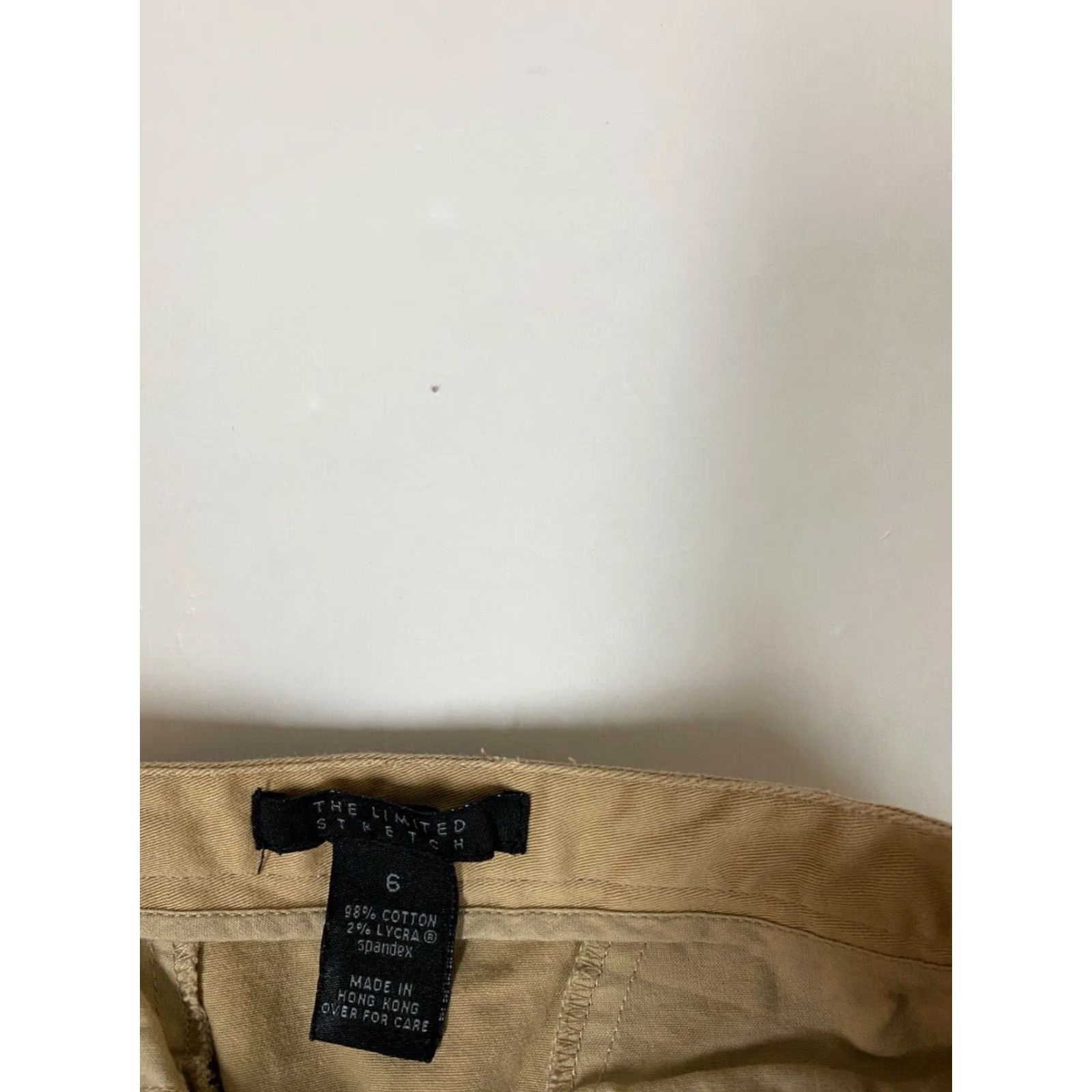 Vintage The Limited Skirt 6 Beige A-Line Knee Length Womens Stretch Raffled Casual Vintage No Size 28" / US 6 / IT 42 - 4 Thumbnail