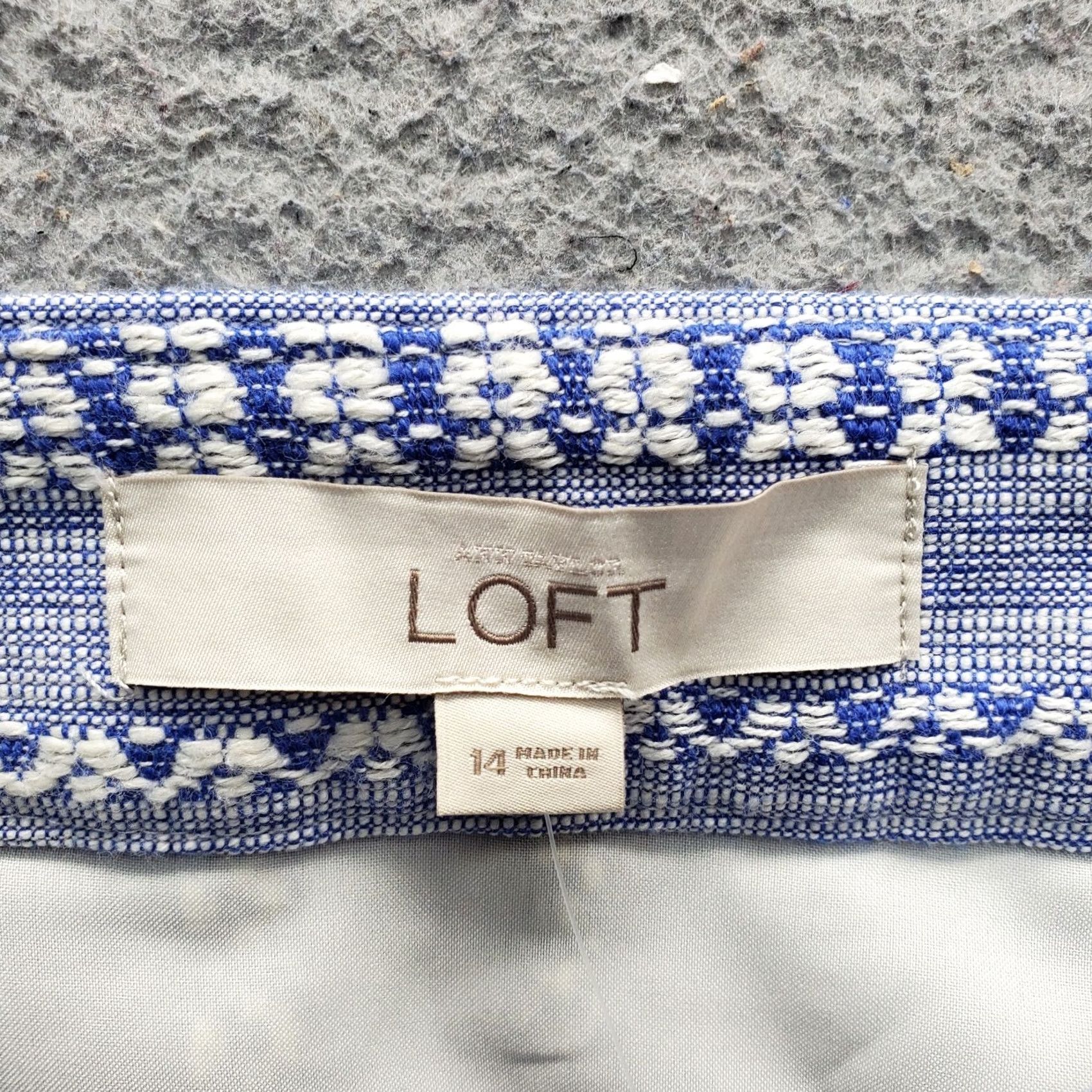 Loft LOFT Wrap Skirt Womens Size 14 Multi Striped Fringed Hem Pleated Back Side Zip Size 36" / US 14 / IT 50 - 5 Thumbnail
