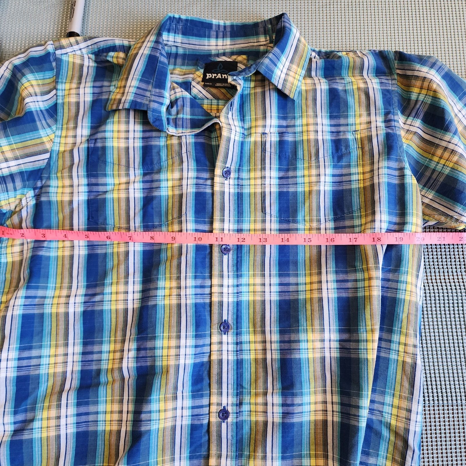 Prana prAna Men's Medium Plaid Shirt Size US M / EU 48-50 / 2 - 5 Thumbnail