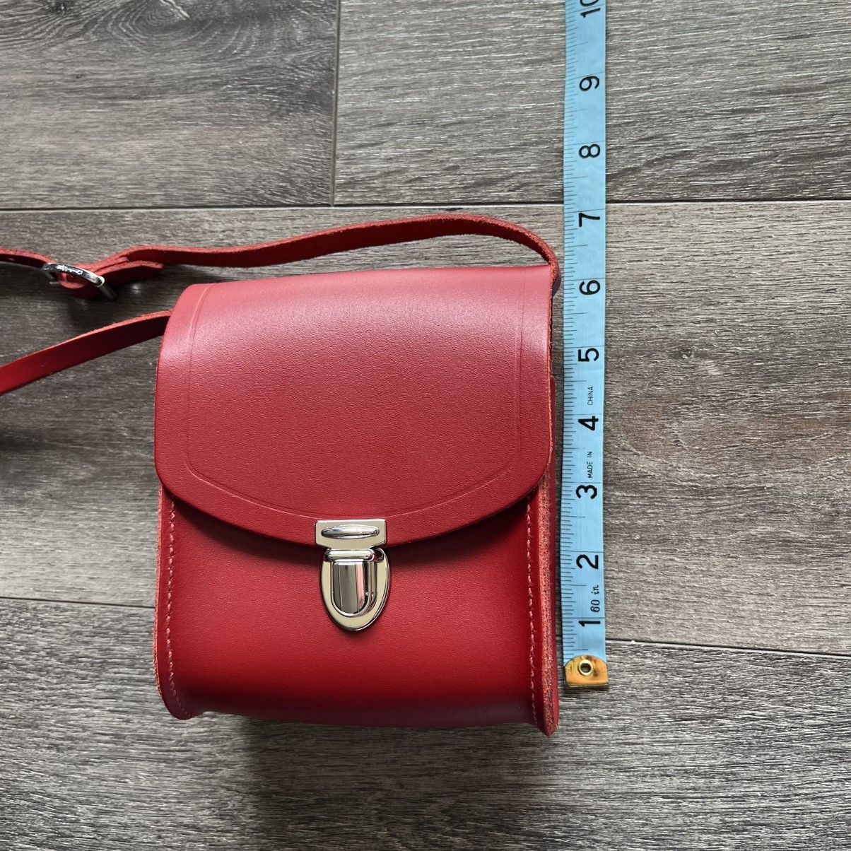 Cambridge Satchel Company × Designer × Genuine Leather Cambridge Satchel Company Red Push Lock Crossbody Small Bag Size ONE SIZE - 11 Thumbnail