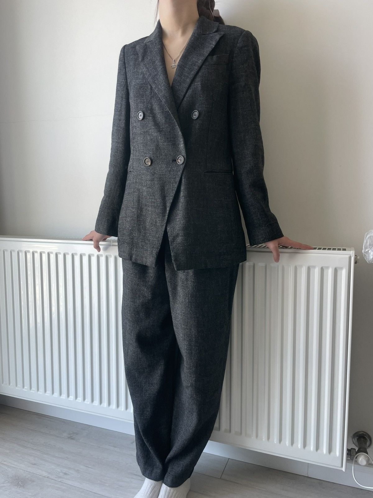 Brunello Cucinelli Brunello Cucinelli Gray Suits Luxury 36 Size Size XS / US 0-2 / IT 36-38 - 1 Thumbnail