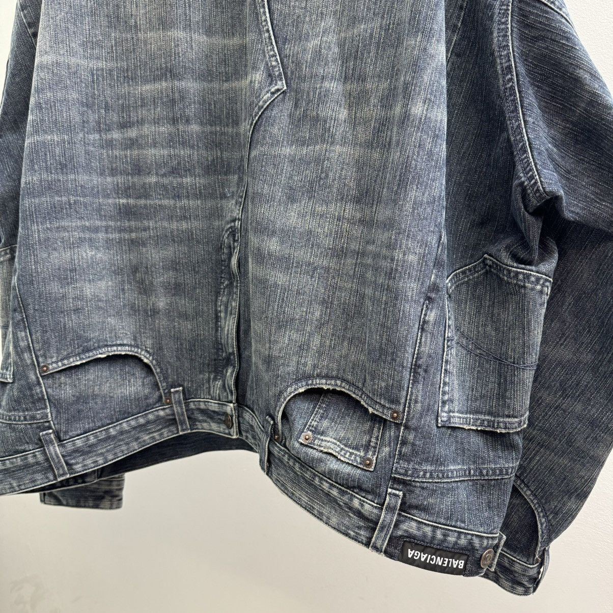 Balenciaga Balenciaga Deconstructed Denim Jacket Size US S / EU 44-46 / 1 - 5 Thumbnail