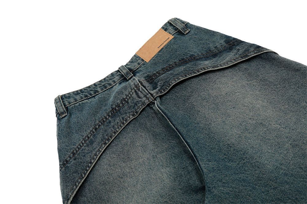 Japanese Brand × Vintage Deconstructed patchwork washed distressed jeans Size US 32 / EU 48 - 5 Thumbnail