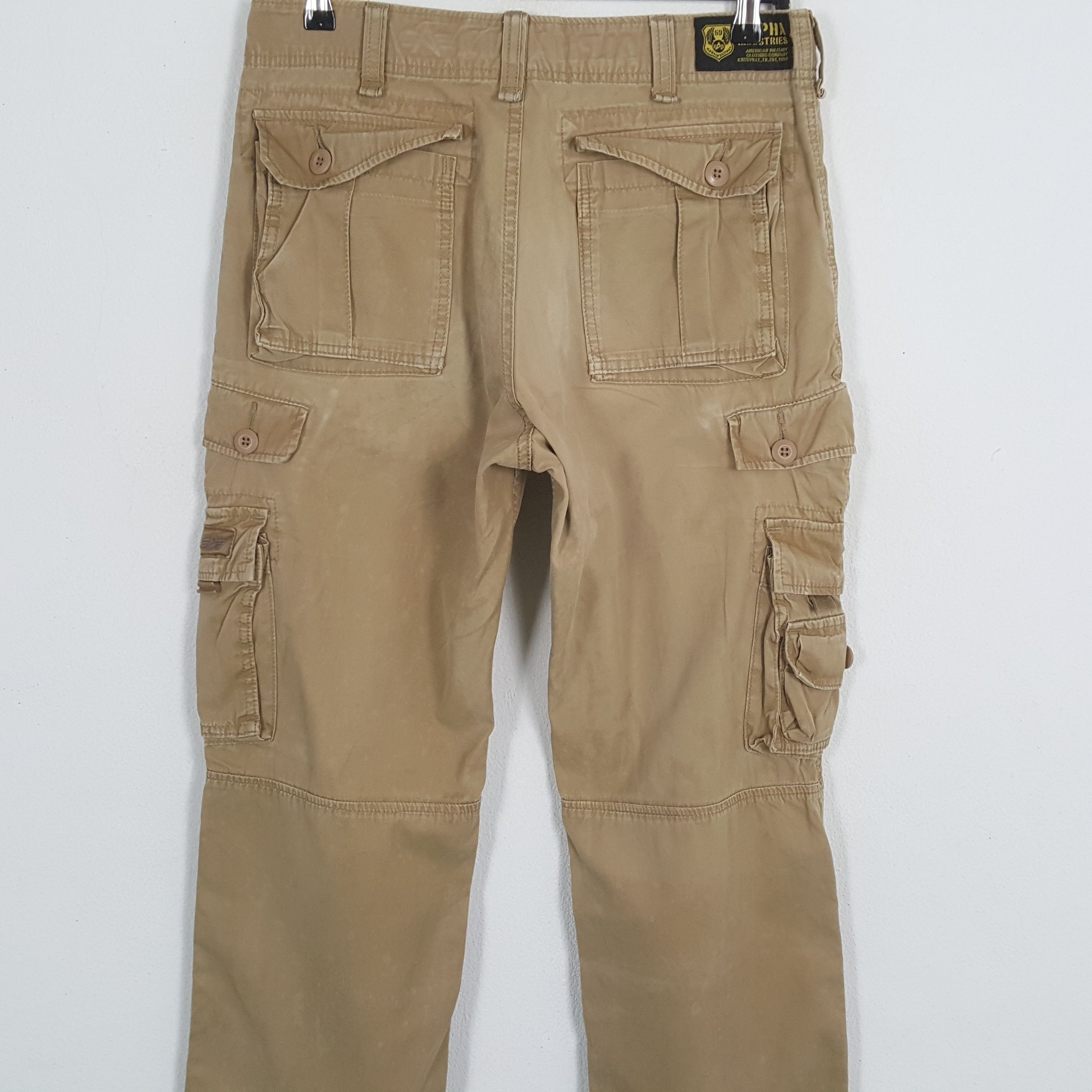 Alpha Industries × Vintage ALPHA INDUSTRIES Cargo Pants Style Size US 31 - 5 Thumbnail