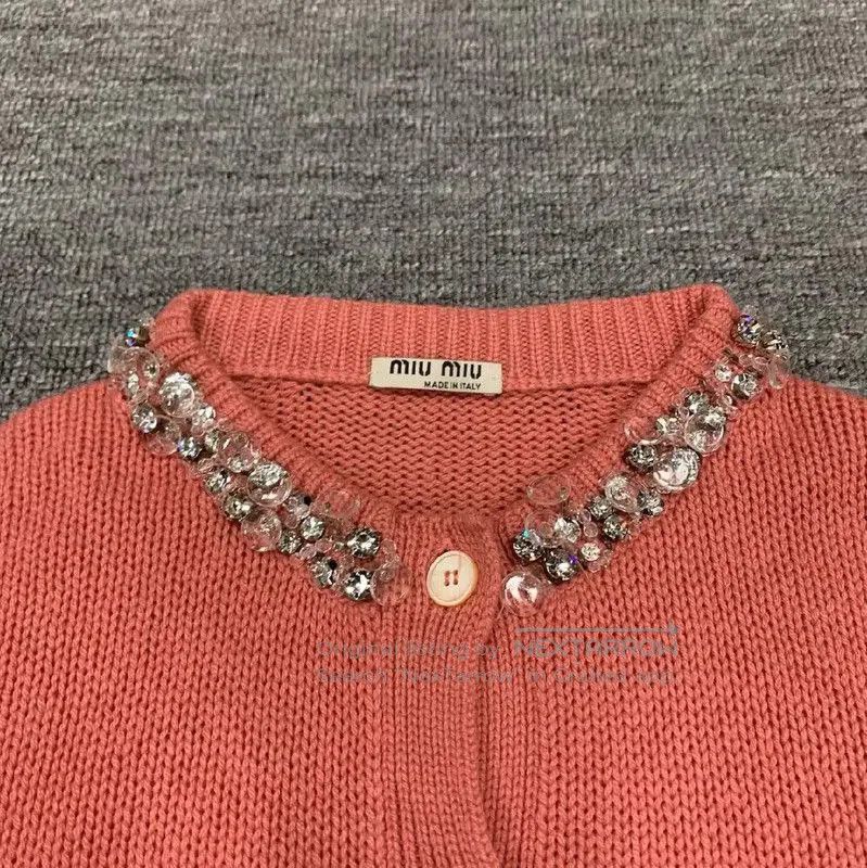 Miu Miu Miu Miu Women's Pink Knit Sweater . Size S / US 4 / IT 40 - 3 Thumbnail