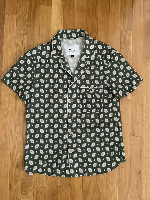 Tombolo Tombolo Palm Mosaic short sleeve shirt | Grailed