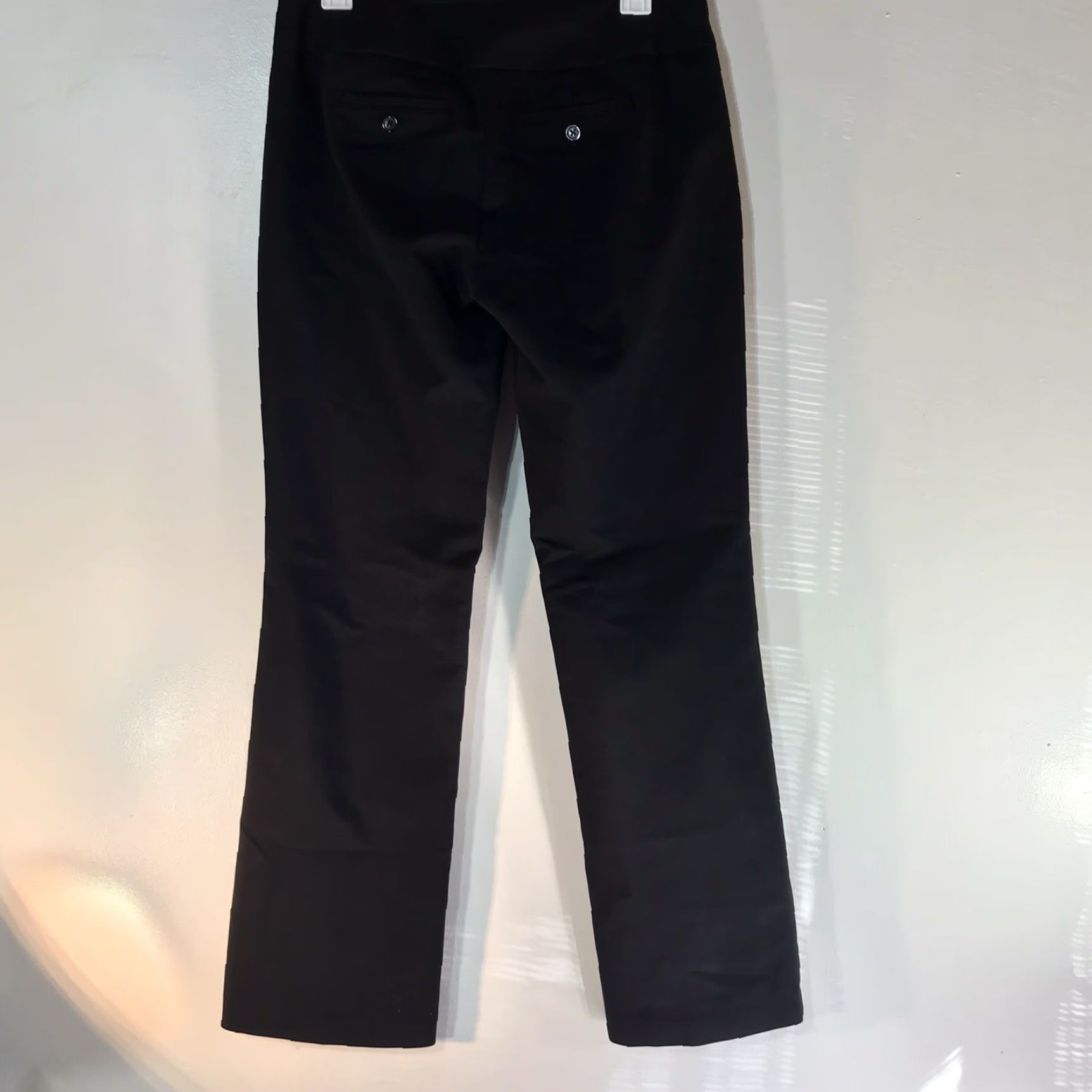 Vintage ELLE Black Straight Fit Dress Pants Womens Size 4 Regular Lightweight Business Casual Travel Size 27" / US 4 / IT 40 - 2 Thumbnail